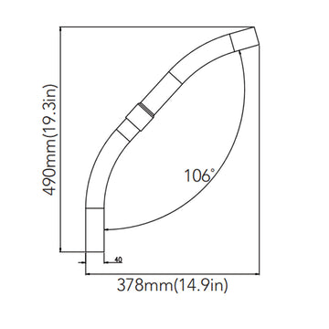 Mounting Arm Kit for Dark Bronze LED Barn Light
